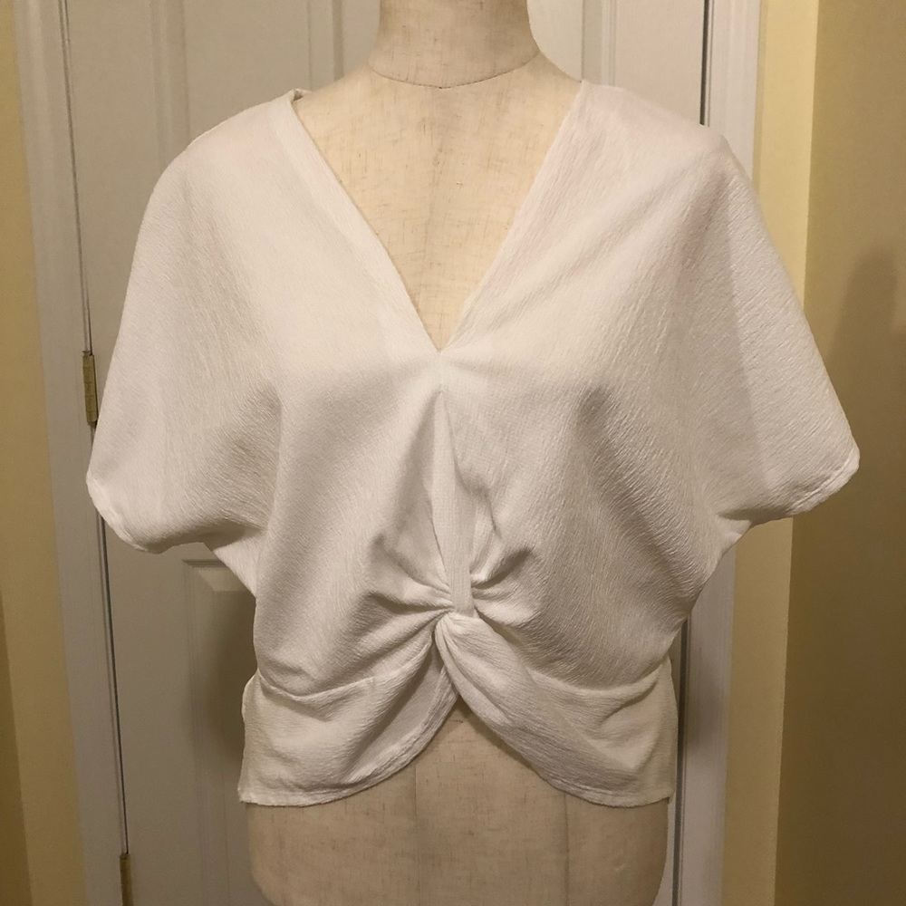 Zara short sleeve knotted Top